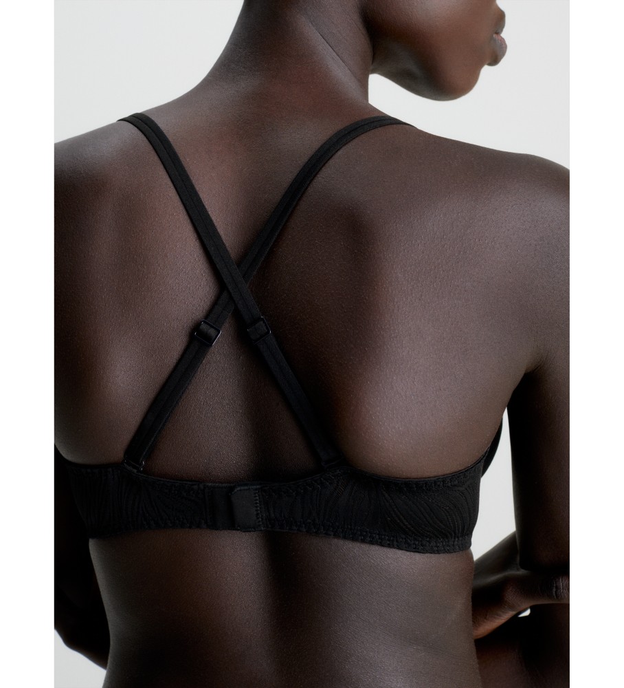 Sutiã Calvin Klein Demi Sheer Marquisette, Preto