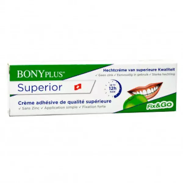 Creme adesivo Bonyf Bonyplus 12h para dentaduras 40g