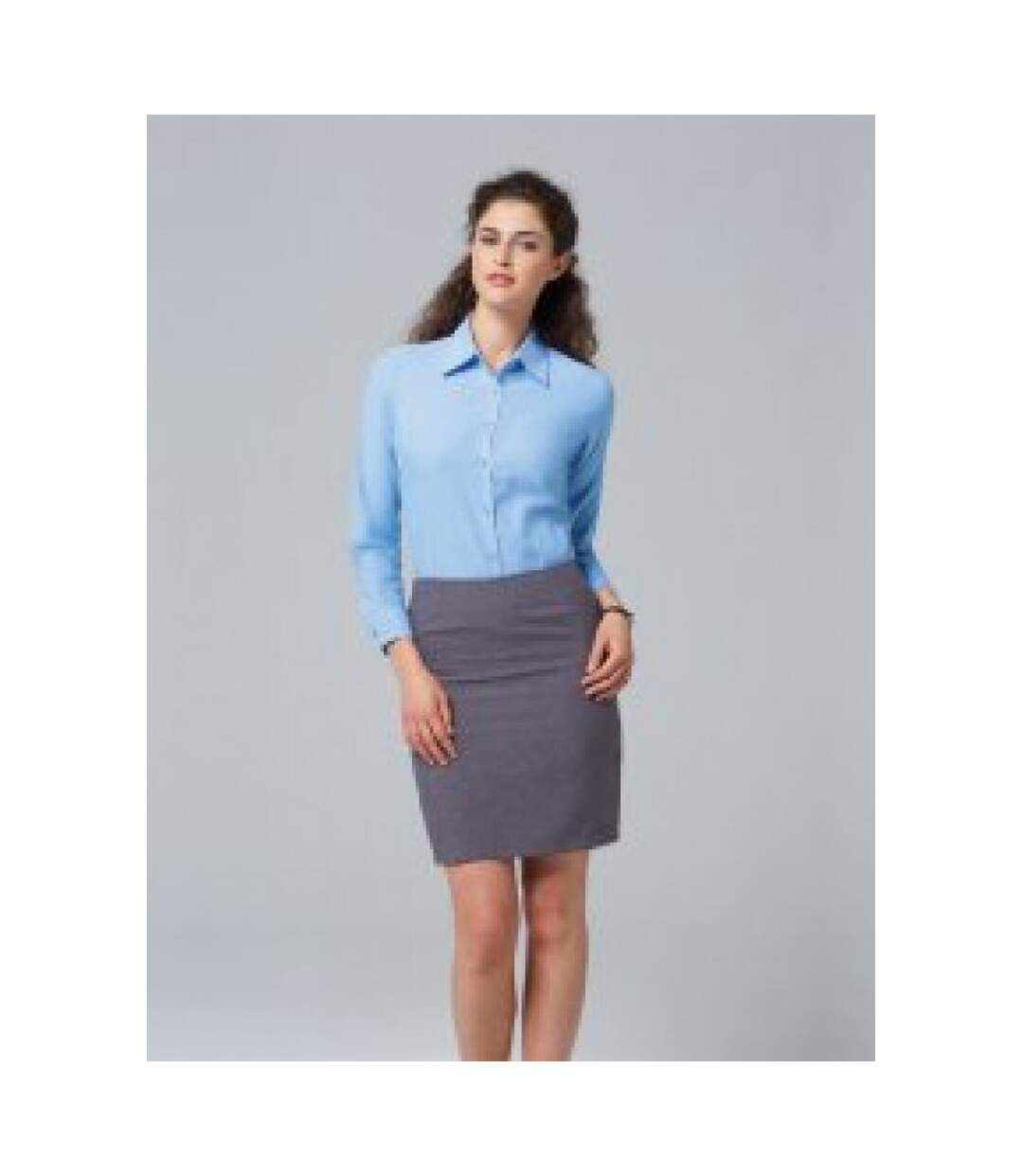 Russell Collection - Chemisier à manches longues - Femme (Bleu clair) - UTBC1022