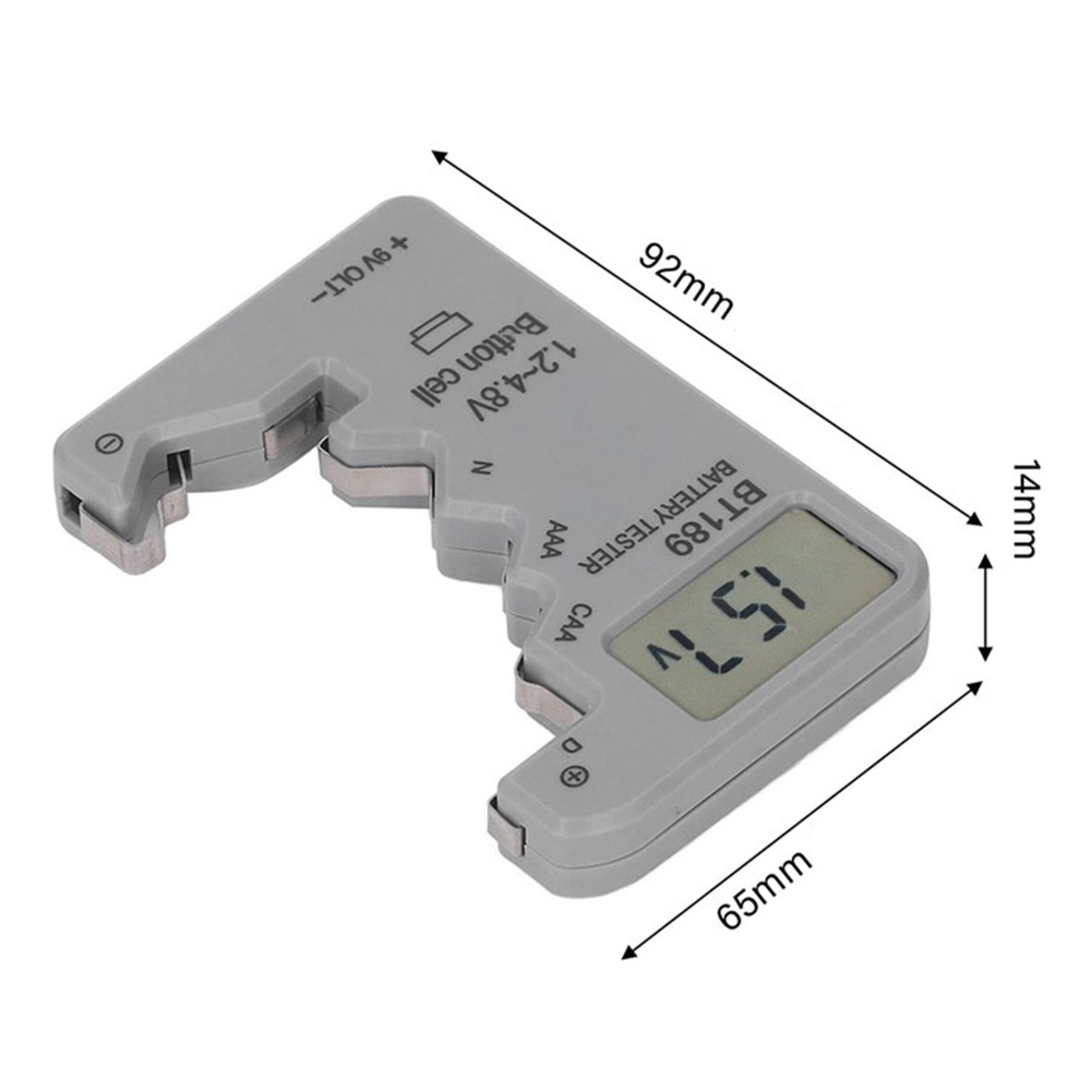 Digitaler Batterie Tester Prüfer LCD Anzeige für Typ AA / AAA / C / D / E / N / Knopfzellen