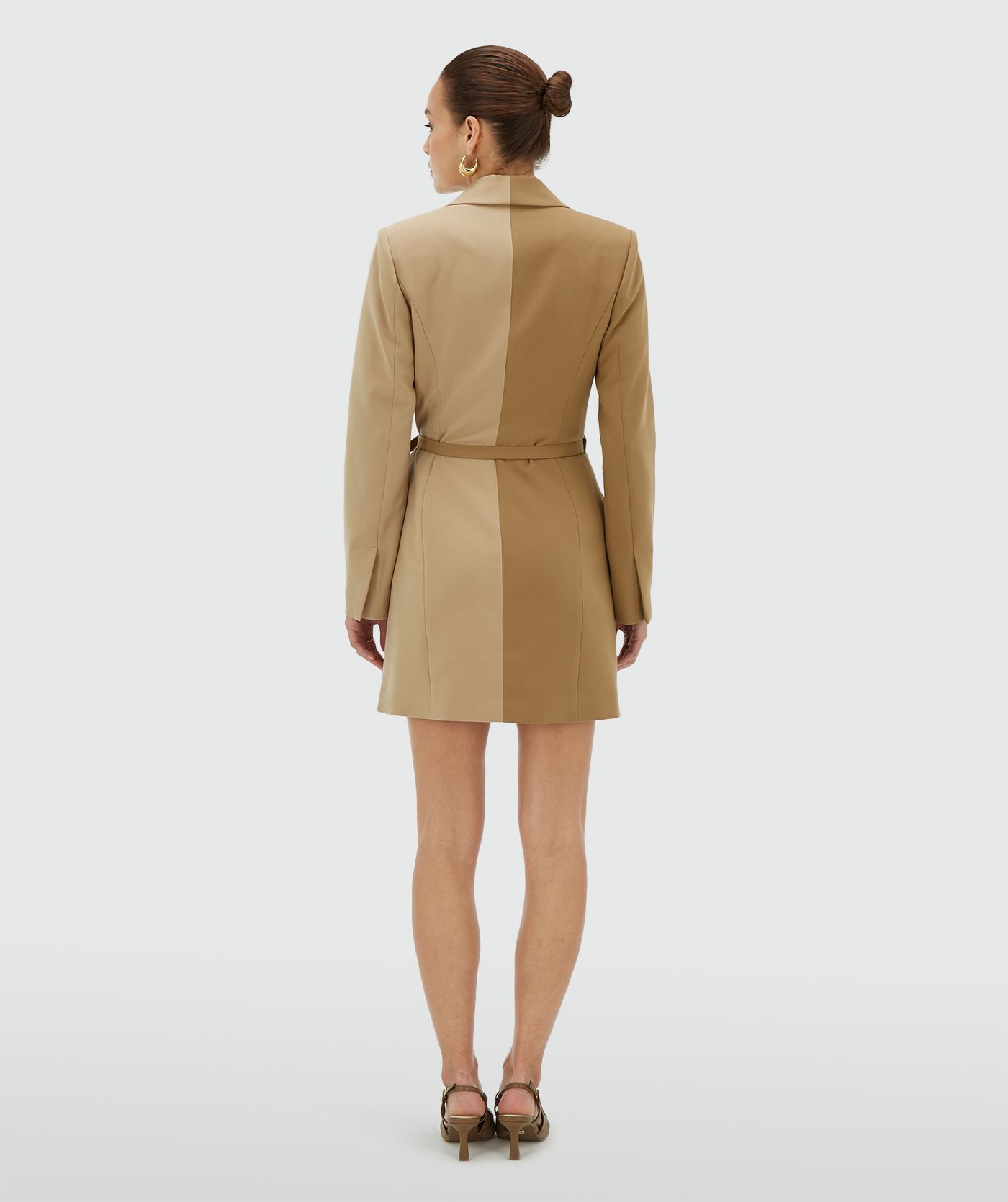 JV-FAYOLLAH blazerjurk - khaki light camel