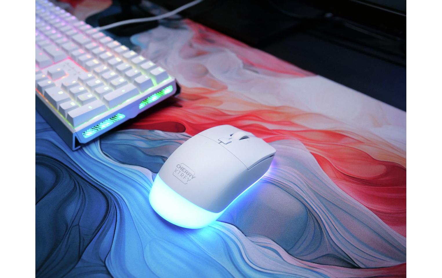 Gaming-Maus XTRFY M50 Wireless WeissKabellose Gaming-Maus