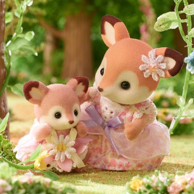 Sylvanian Families Figursett Hjortebabyer med Blomsterhuske