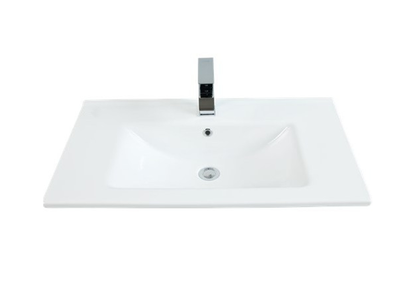 Sanicare Q6 keramische wastafel 80x45cm wit