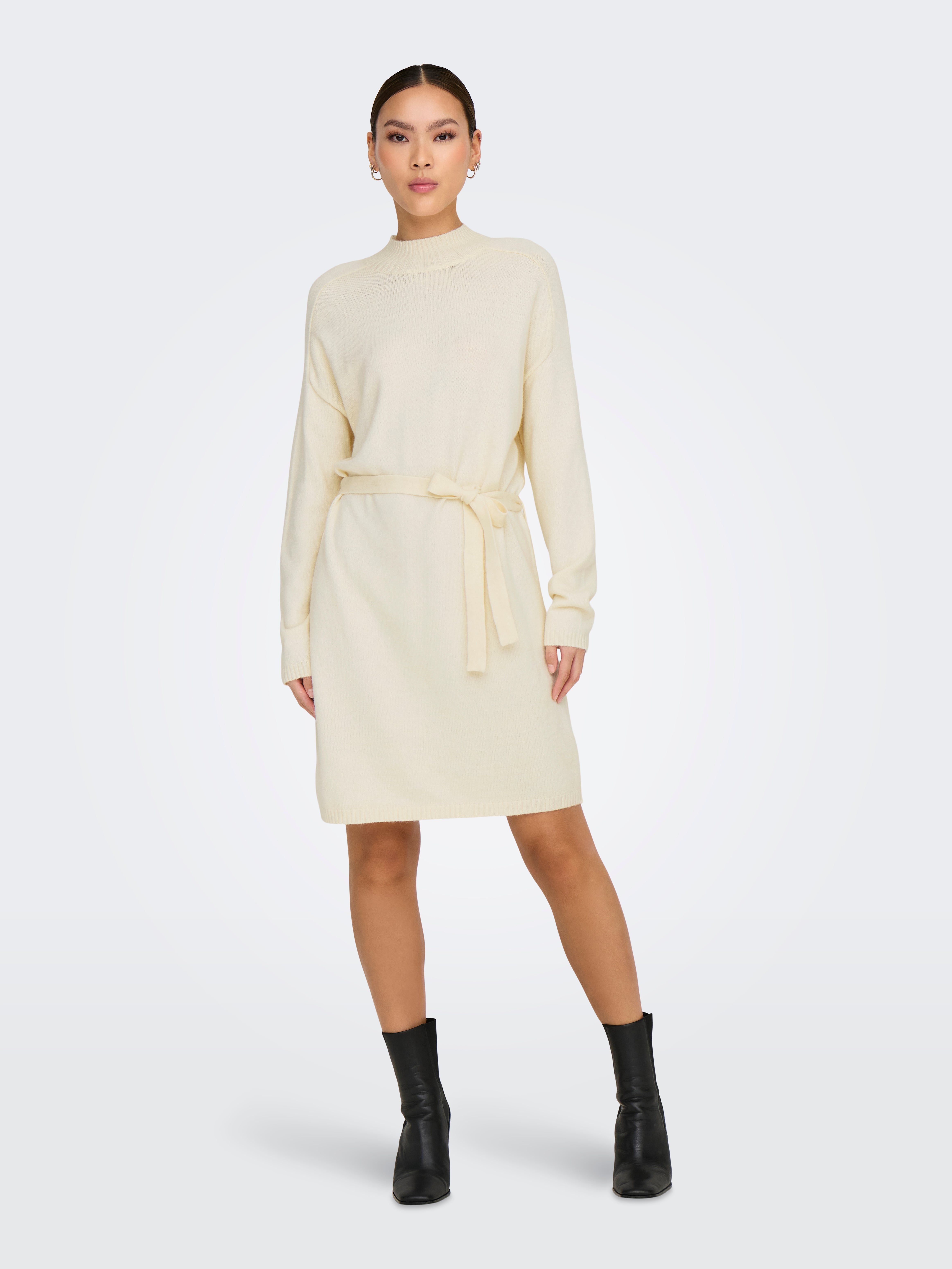 ONLLEVA Langes Kleid Whitecap Gray