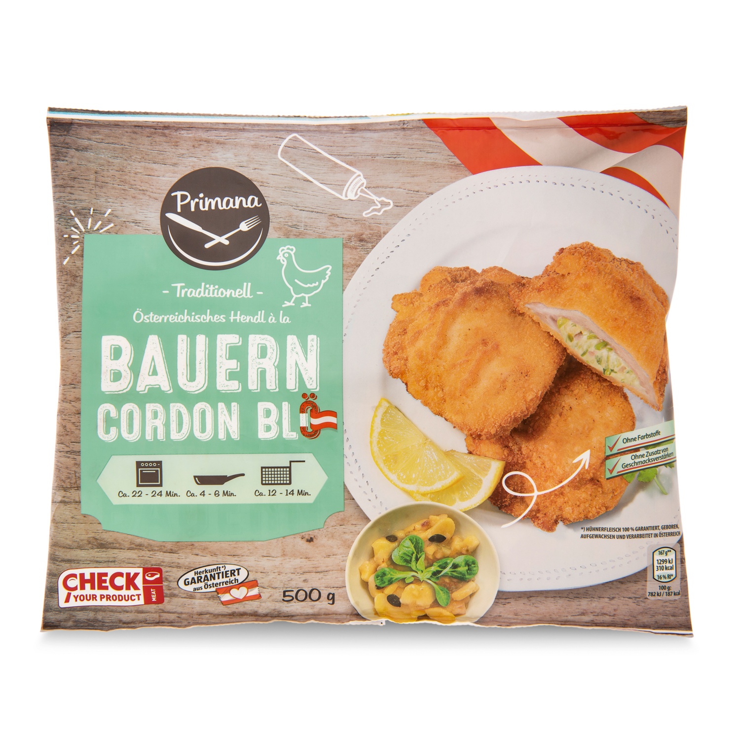 PRIMANA Bauern Cordon Bleu 670 g