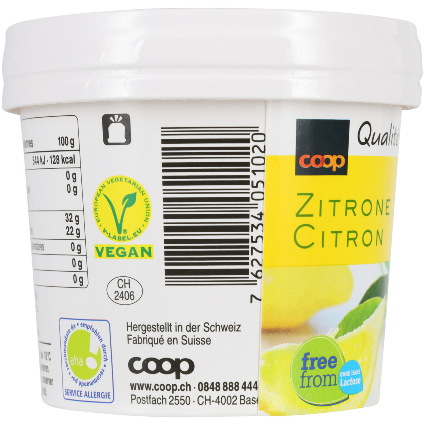 Becher Sorbet Zitrone