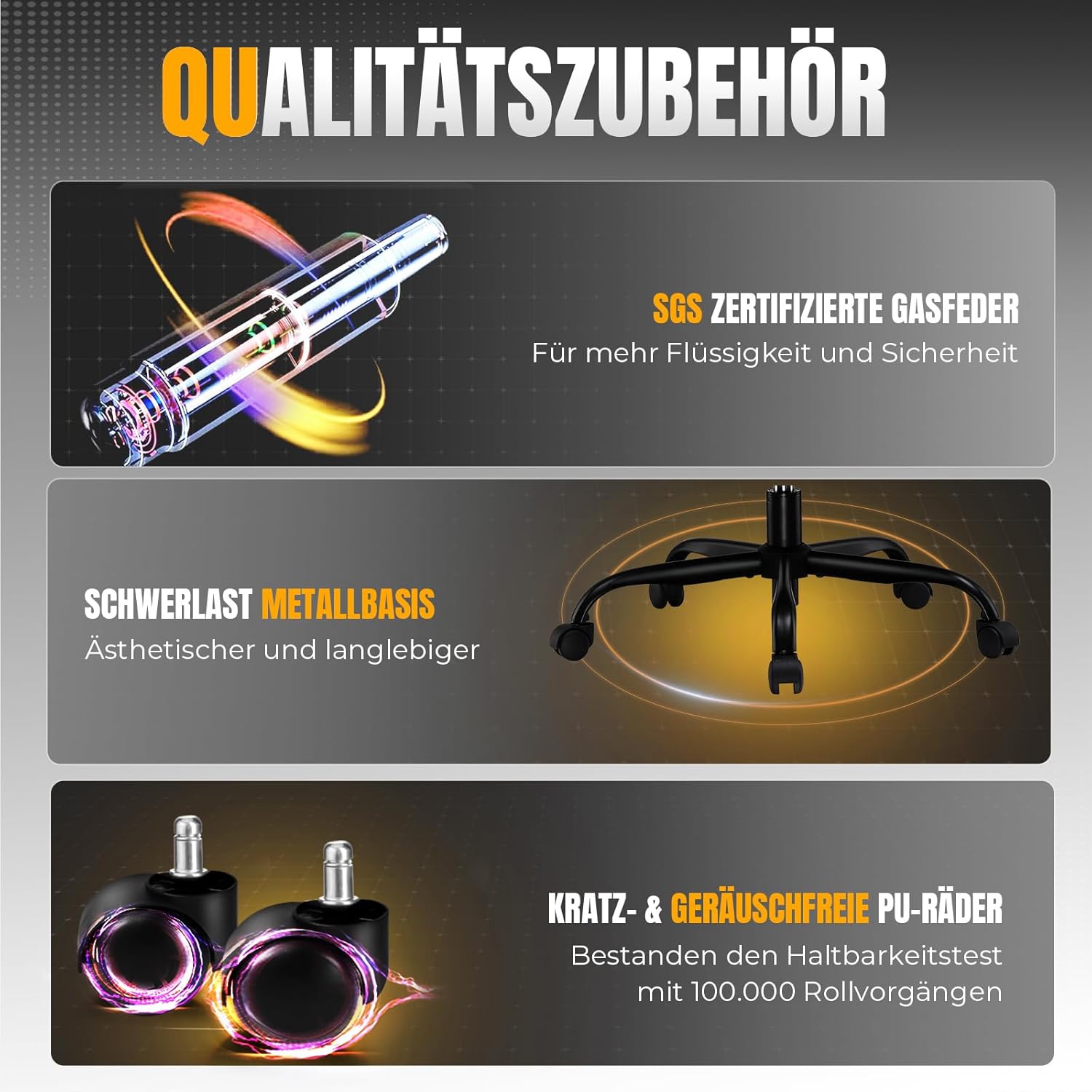 GTPLAYER Gaming Stuhl, Gamer Stuhl, Atmungsaktiver Bürostuhl aus Hochwertigem Stoff, Ergonomischer PC-Stuhl, Verstellbarer und Drehbarer Schreibtischstuhl mit Fußstütze, blau