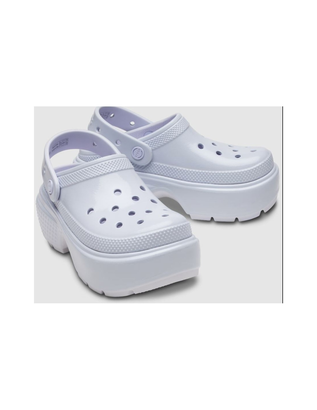 crocs Sabots Femme Stomp High Shine Clog Dsp Gris