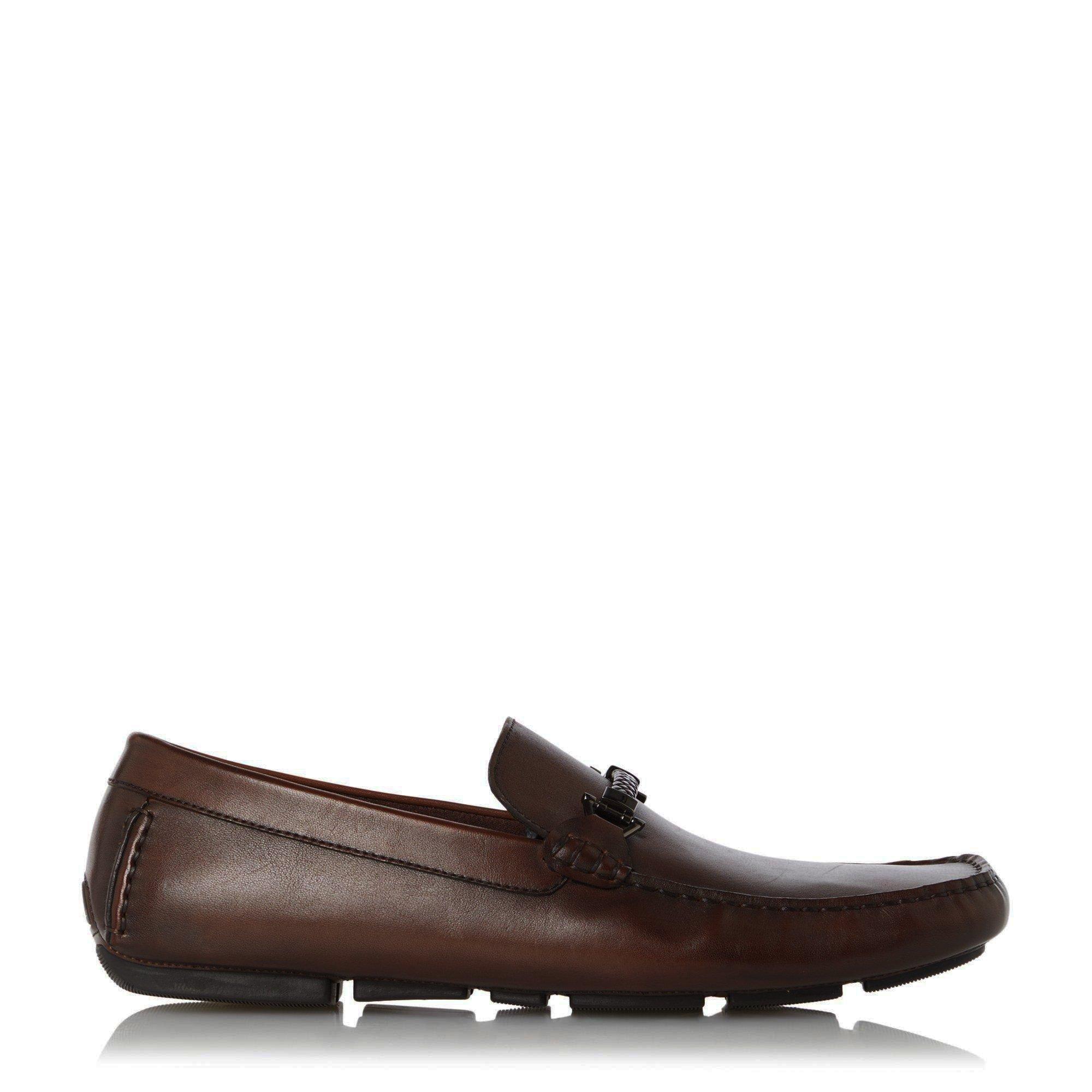 Dune London Beacons Square Toe Moccasin Loafers