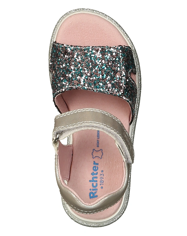 Sandalen GLITTER CHIC in silber