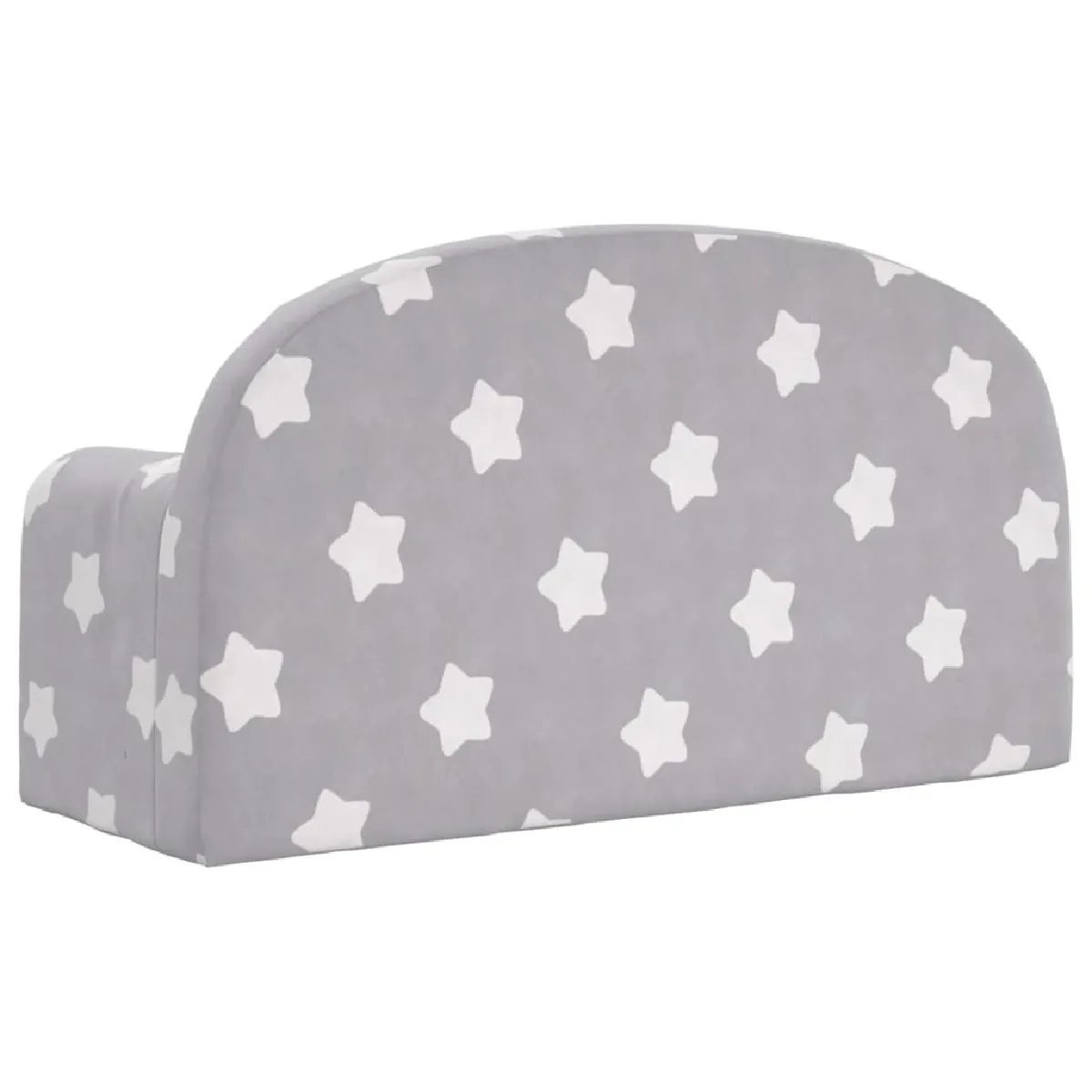 vidaXL Canapé 2 Places Enfants - Gris Étoiles