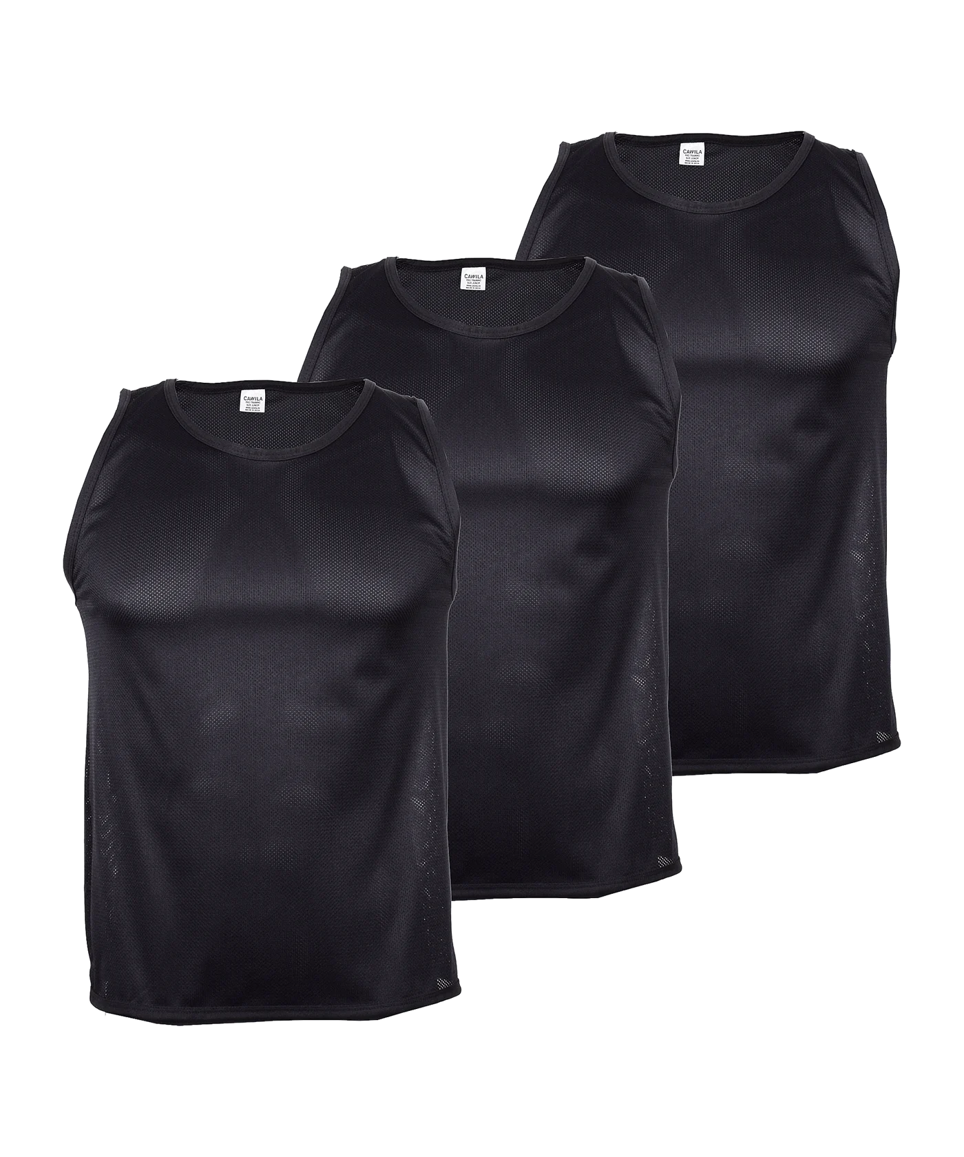 Cawila ACADEMY Trainingsleibchen 3er Set Schwarz