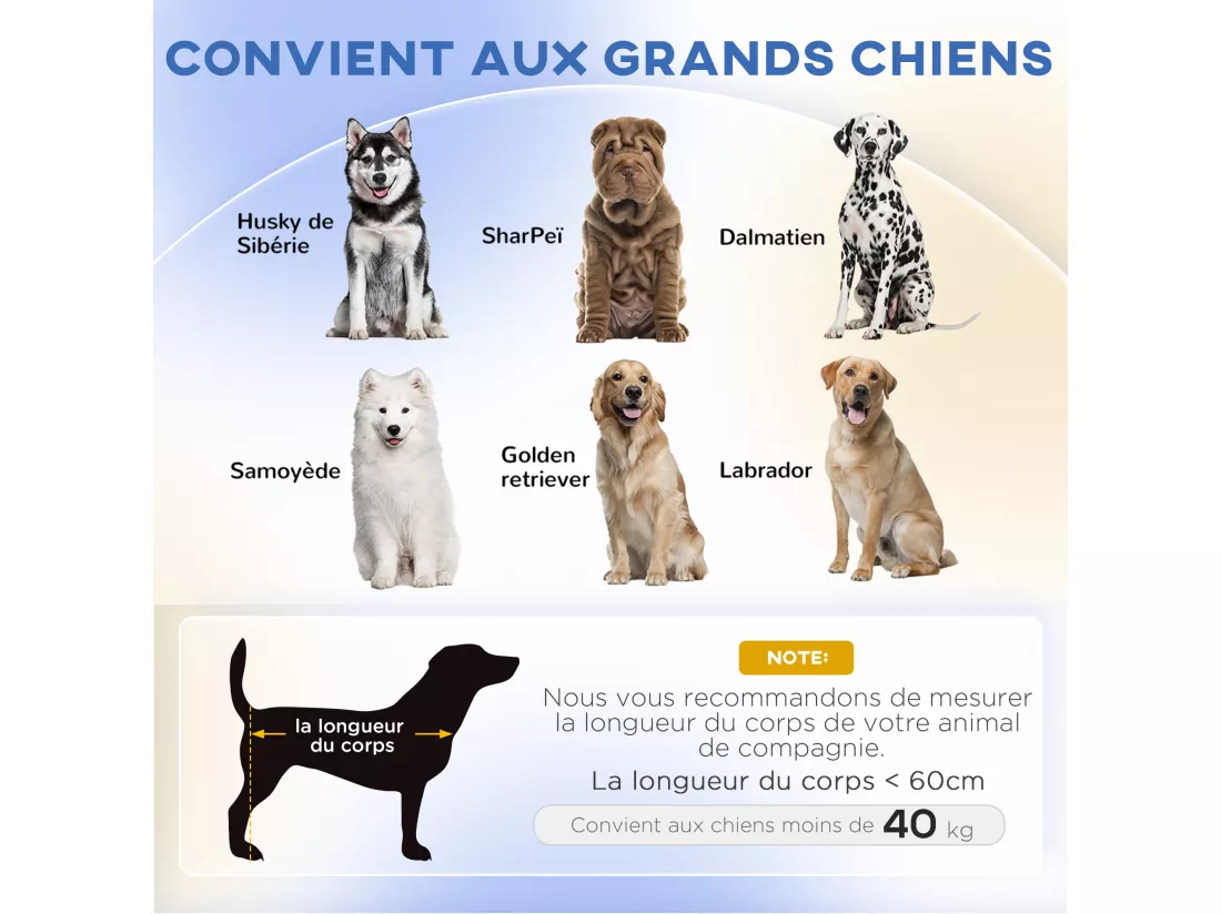 Canapé chien lit pour chien design scandinave coussin déhoussable dim 98L x 67l x 25H cm pieds bois tissu polyester gris