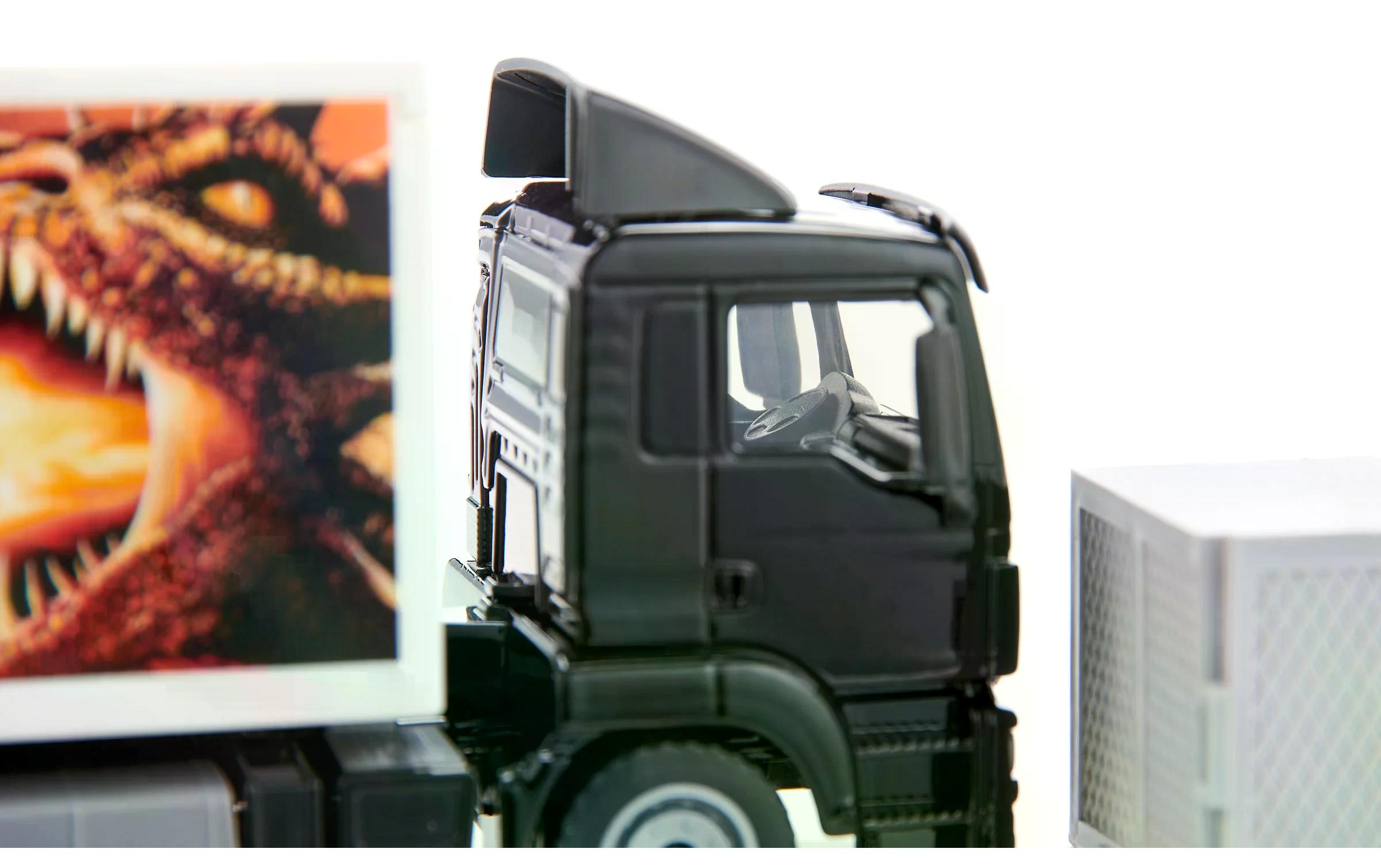 LKW MAN mit Kofferaufbau Sixt 1:502-Achs MAN Lastwagen mit Kofferaufbau