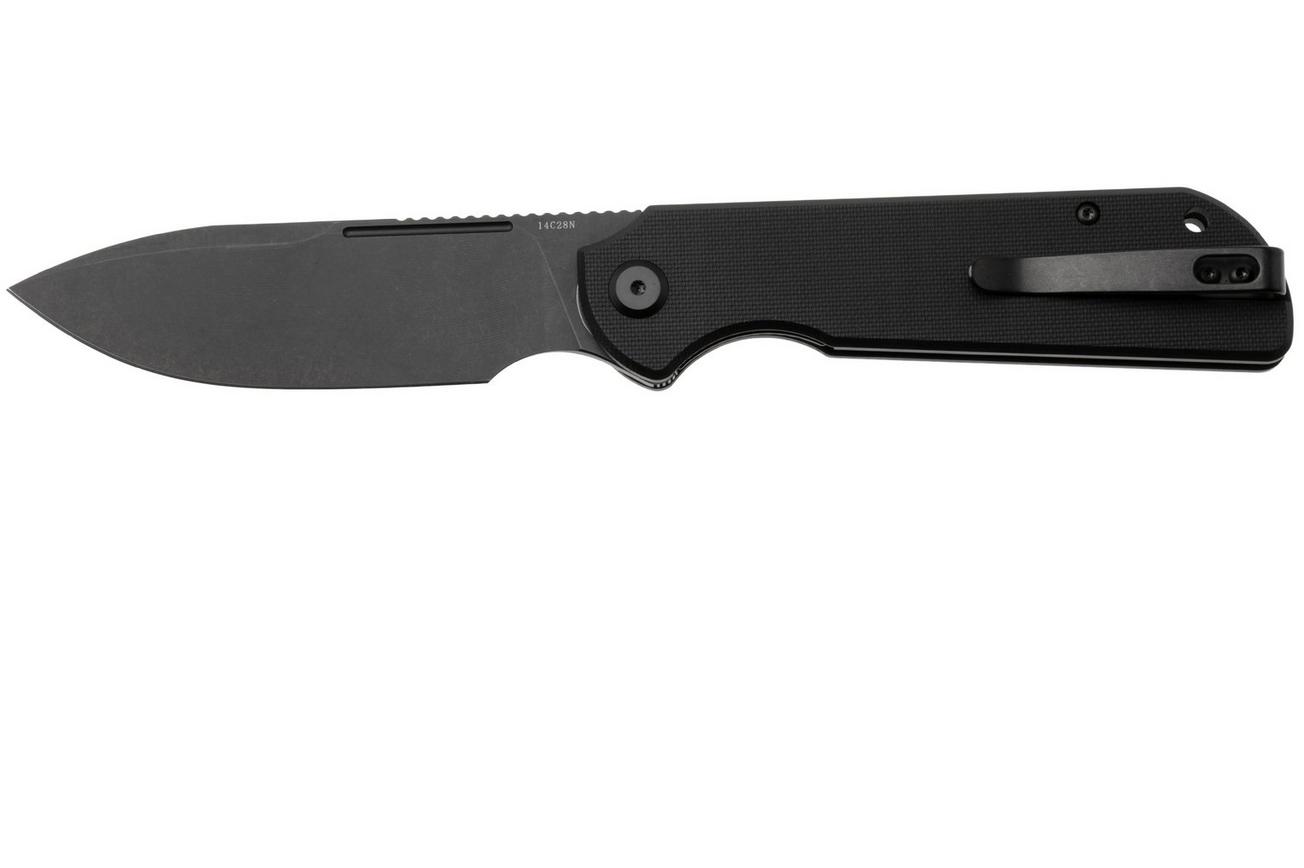Eutektik Binary BIN-BBW-R Blackwashed 14C28N, Black G10, zakmes