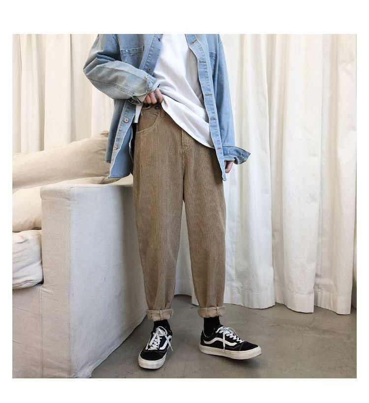 CHIC ERRO - Corduroy broek met rechte pijpen
