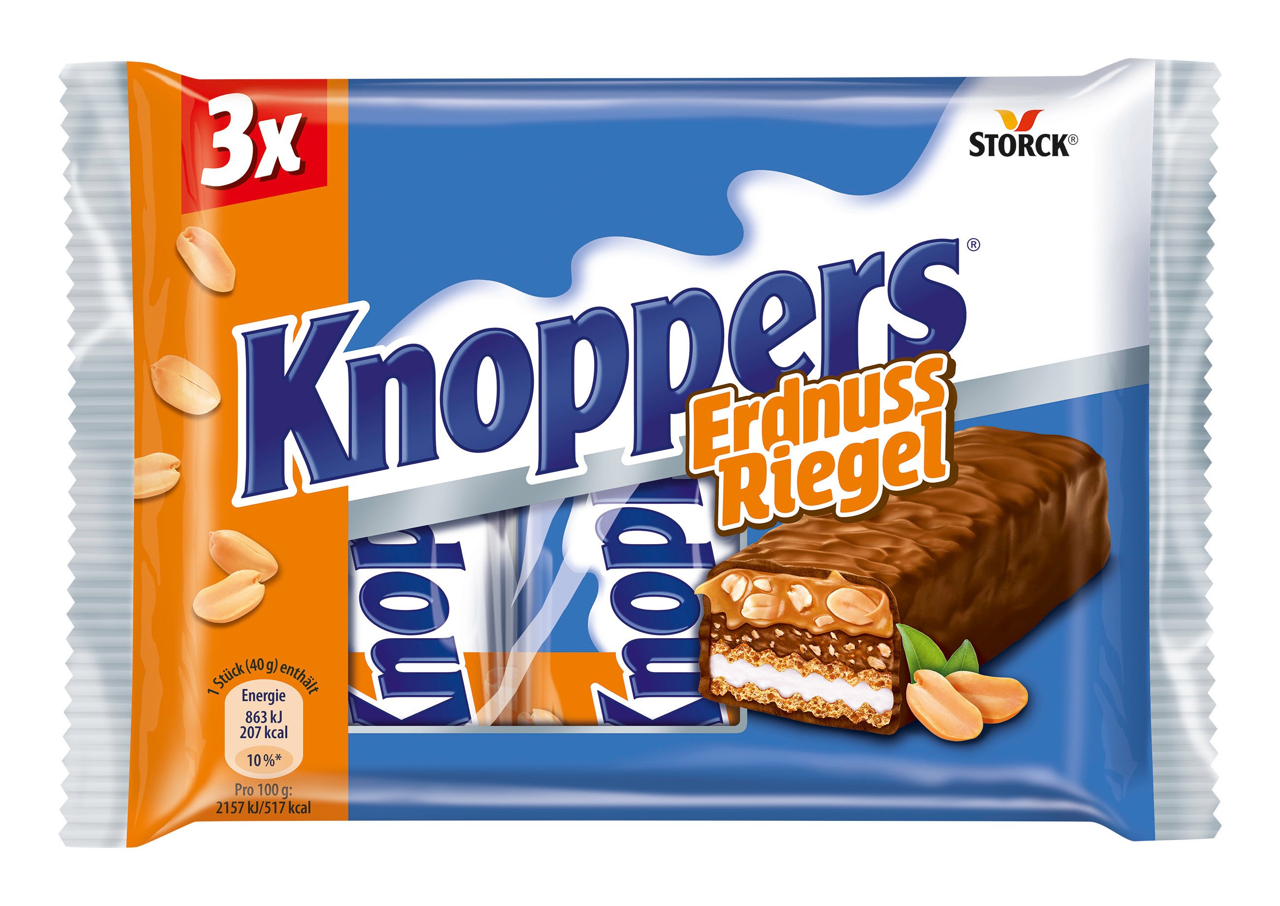 Storck Knoppers ErdnussRiegel 3er
