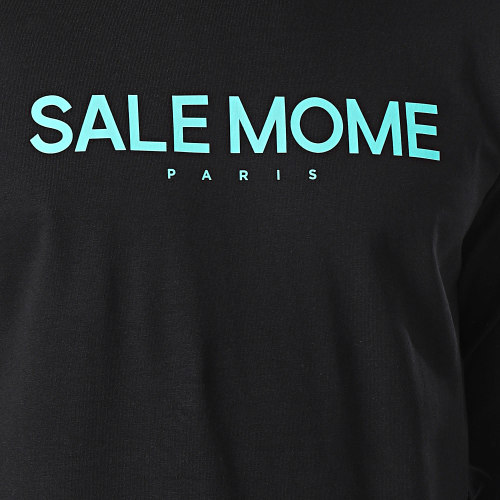 Tee Shirt Manches Longues Sponso Noir Truquoise
