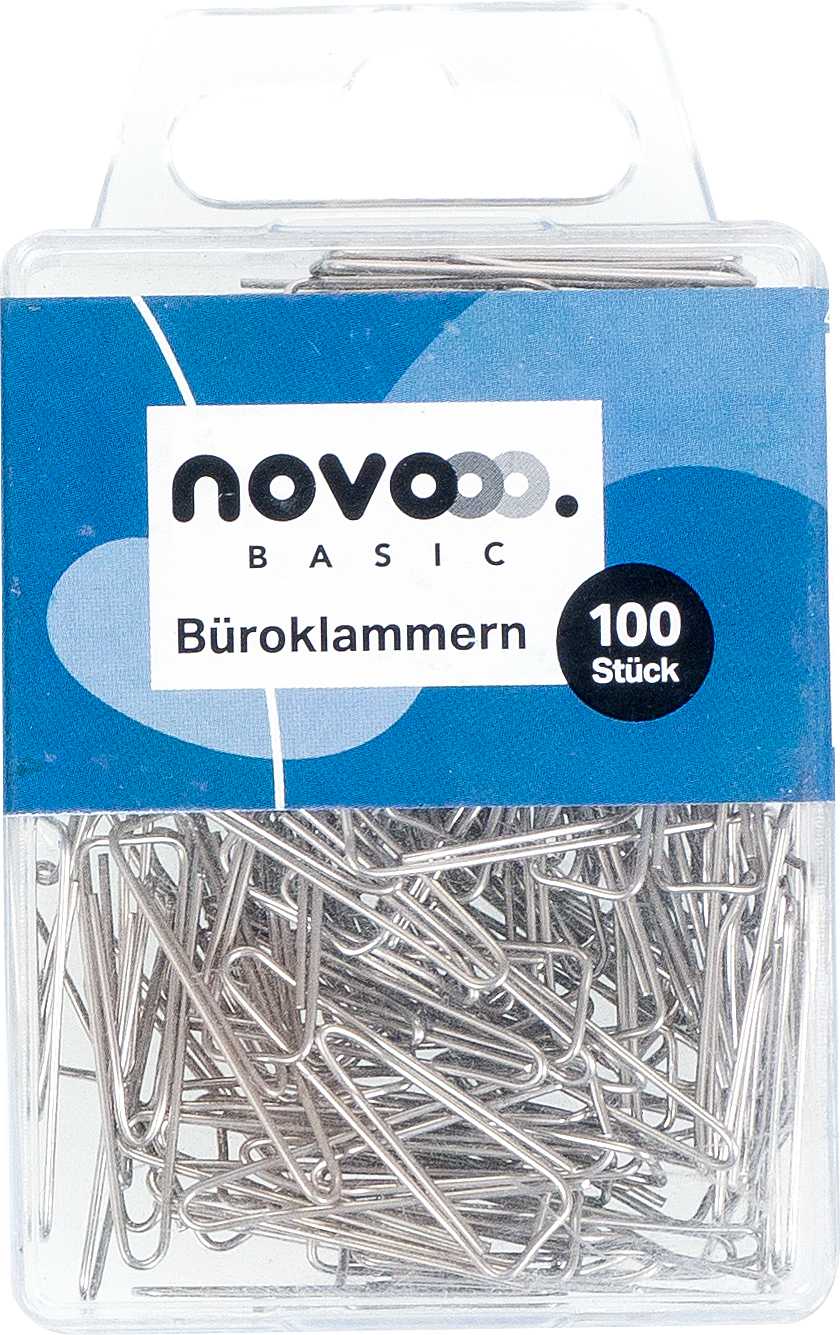 novooo Büroklammern klein 100er oder groß  25er