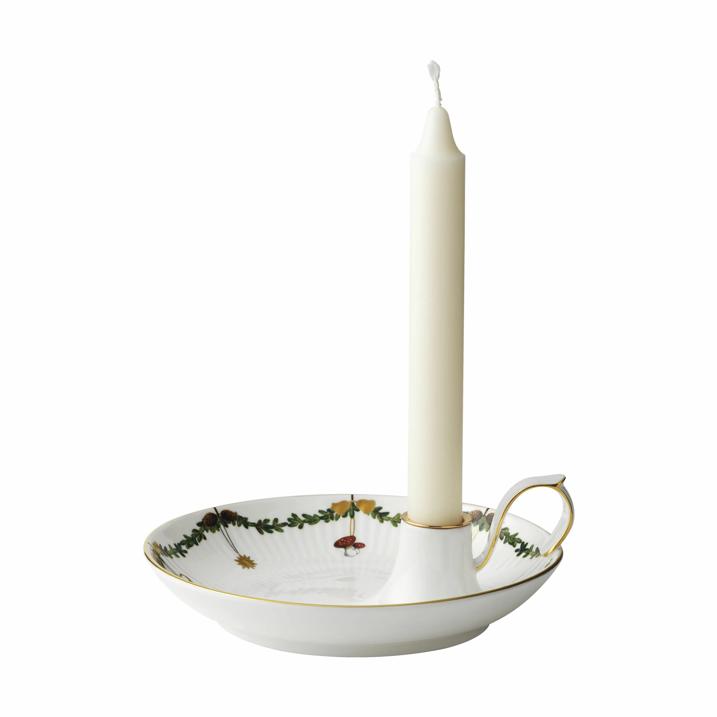 Royal Copenhagen Stjerne Riflet Jul Lysestage