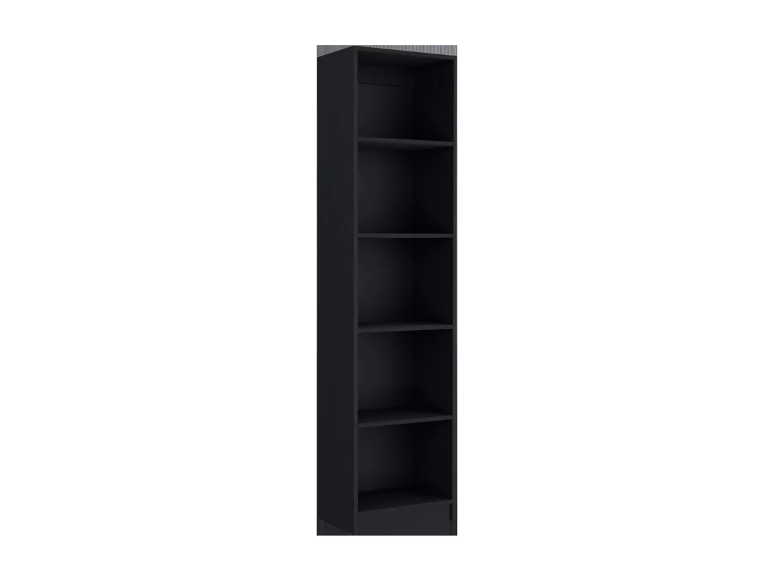 Bibliothèque de bureau en mélamine 3 pièces avec étagères, 180.6 cm X 170.6 cm X 29.9 cm , Noir