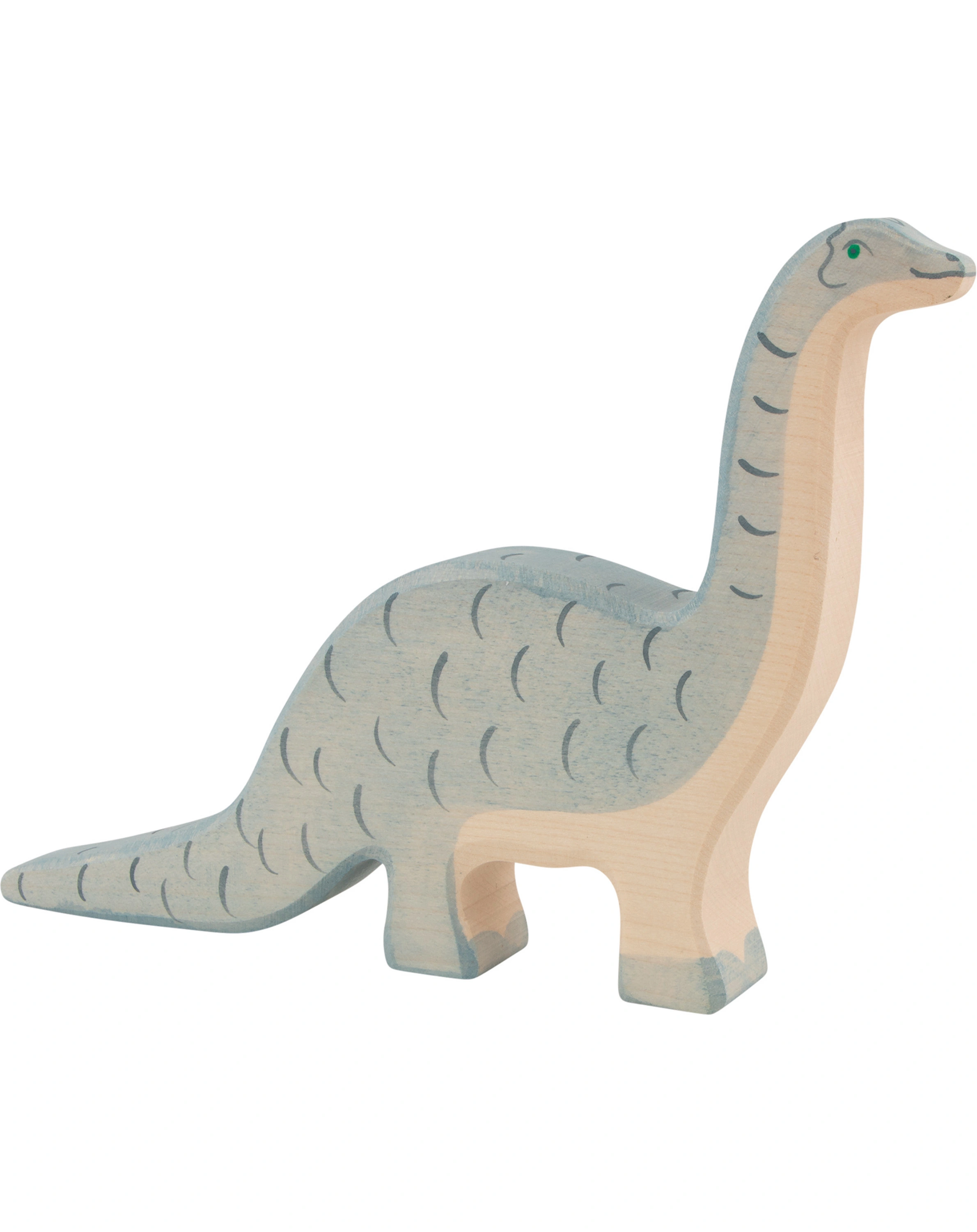 Holztier BRONTOSAURUS in hellblau
