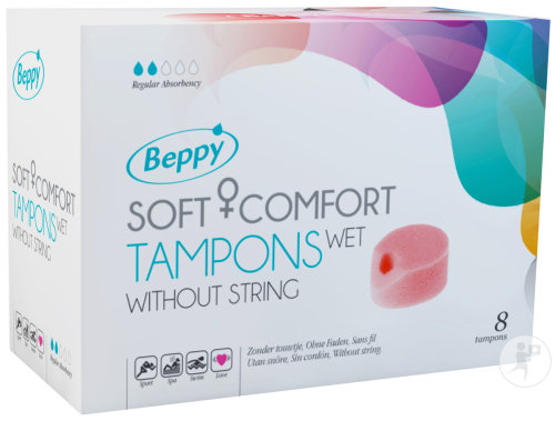 Beppy Soft + Comfort Tampons Wet Sans Ficelle 8 Pièces