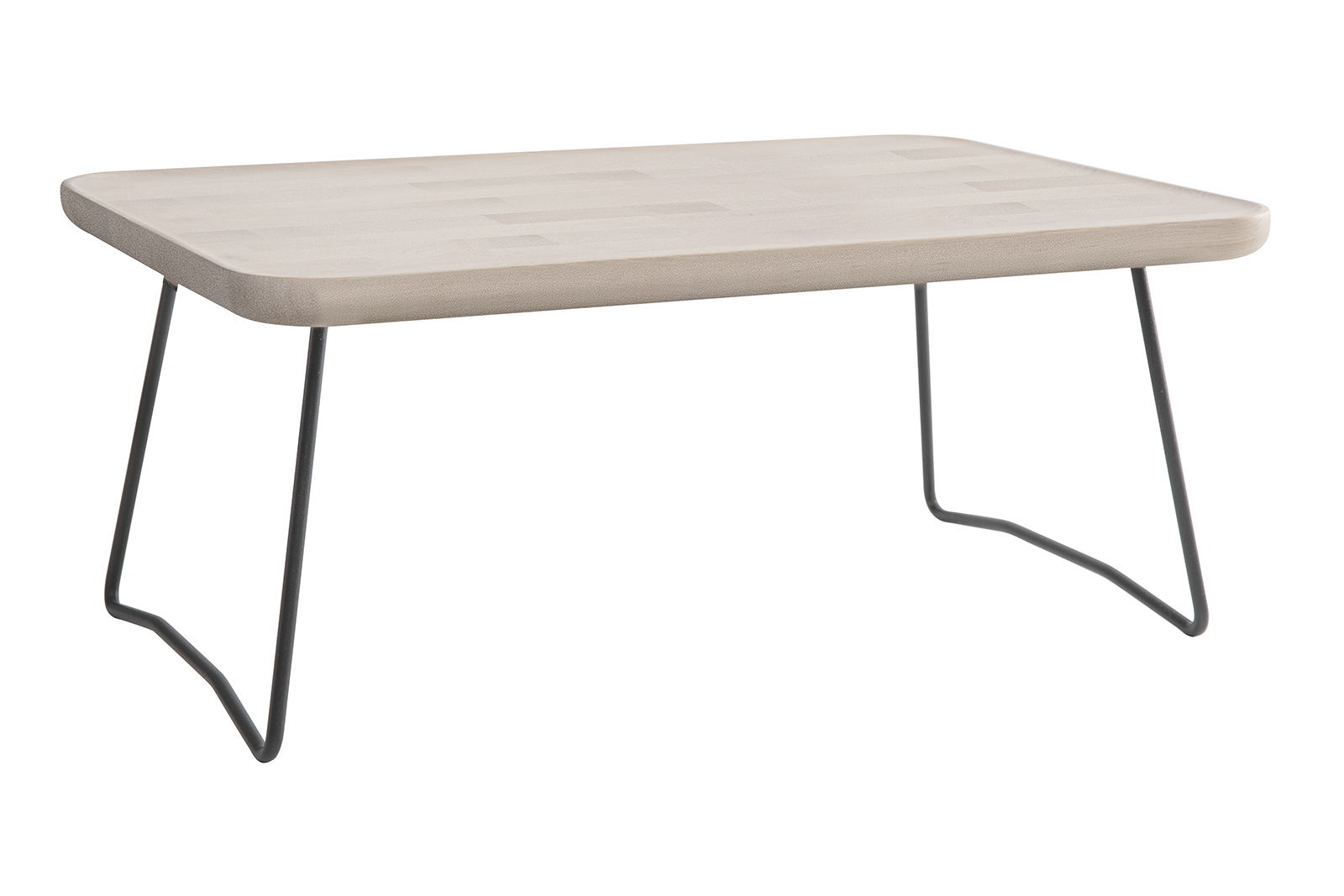 Add On sengebrett 38x59 cm. Lakkert bjørk med sort understell.