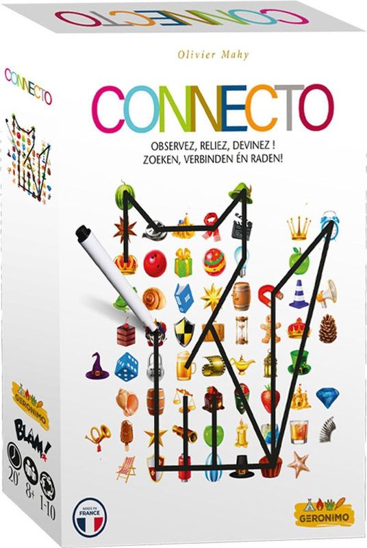 Connecto - Bordspel - Tekenspel - 1 tot 10 Spelers - Vanaf 8 Jaar