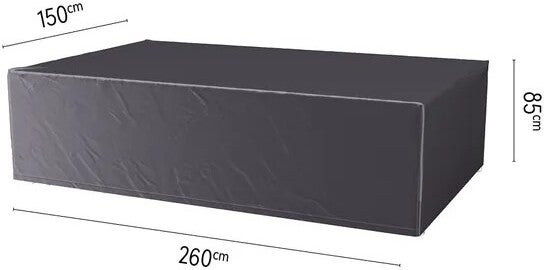 Platinum Outdoorable tuinmeubelhoes AeroCover antraciet 260 x 150 x 85 cm