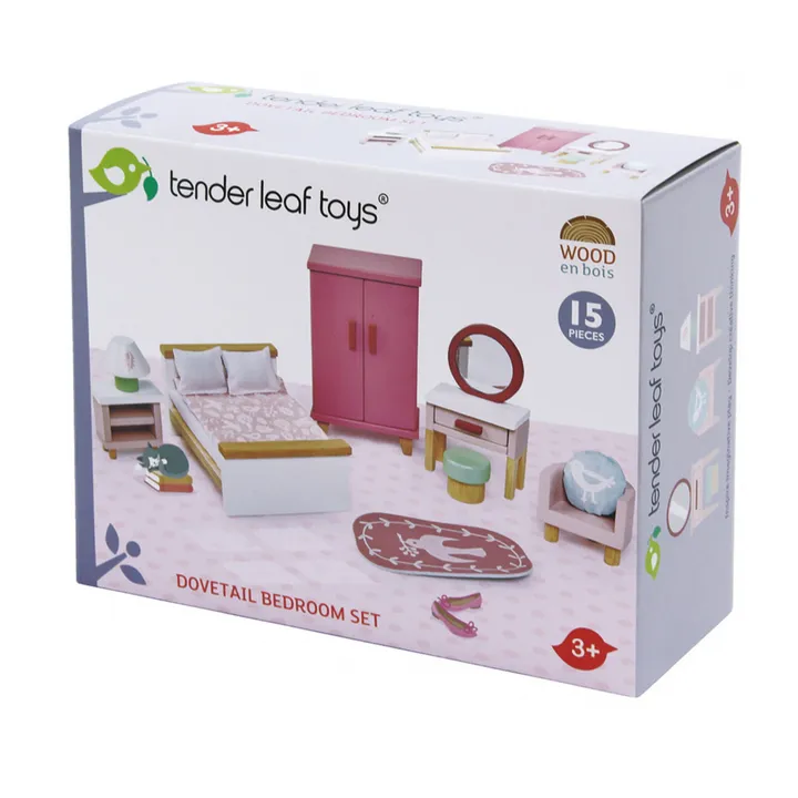 Tender Leaf Toys Chambre à coucher pour maison de poupées