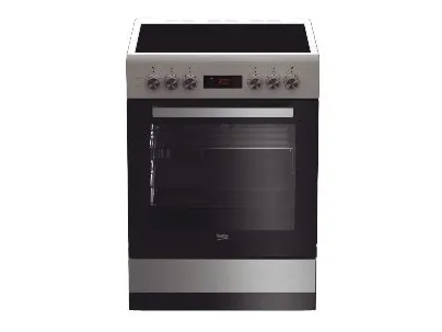 Beko FSM67320GXS - Komfur - fritstående - bredde: 60 cm - dybde: 60 cm - højde: 85 cm - Klasse A - rustfrit stål