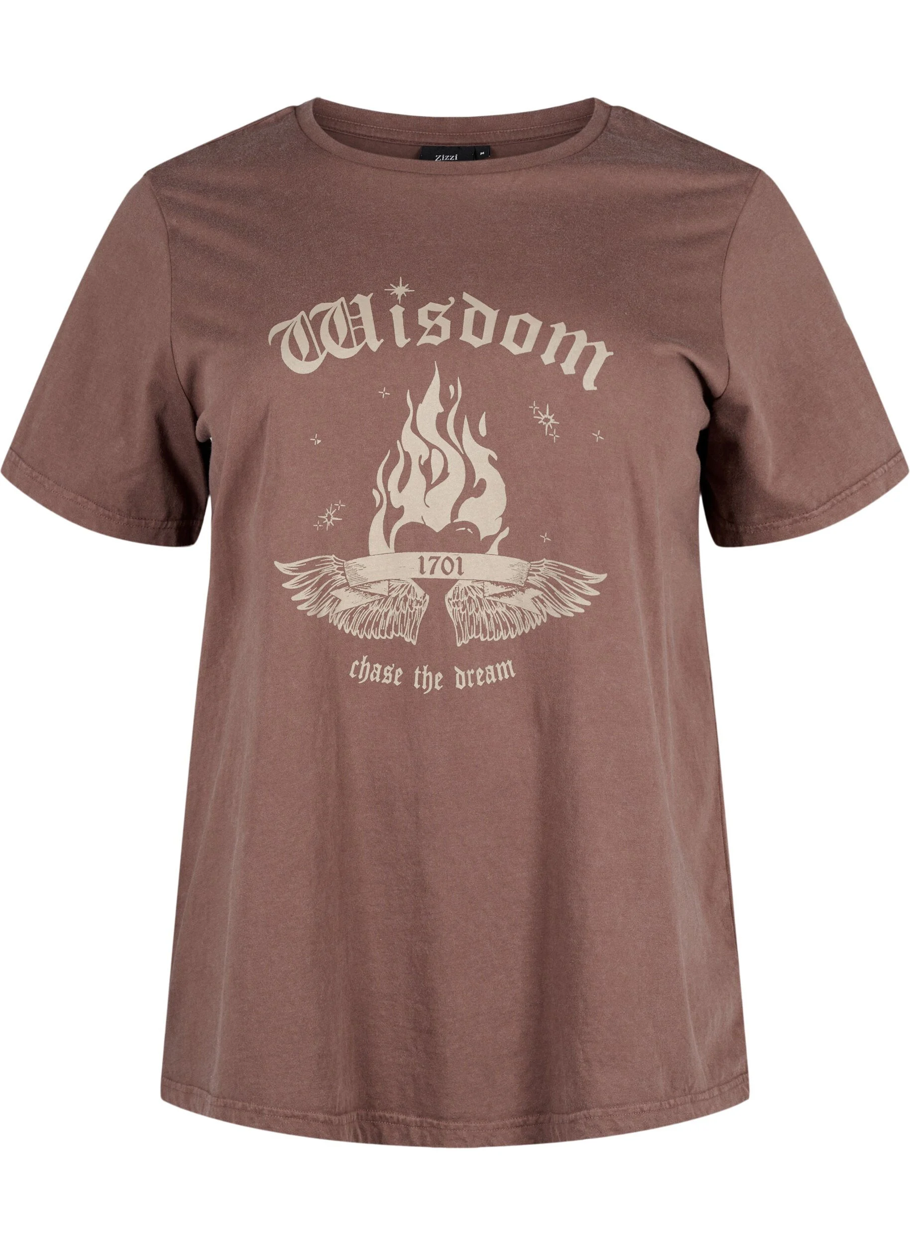 T-shirt i økologisk bomuld med print