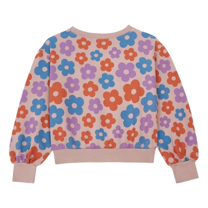 Longlivethequeen Sweat Fleurs Coton Bio | Rose