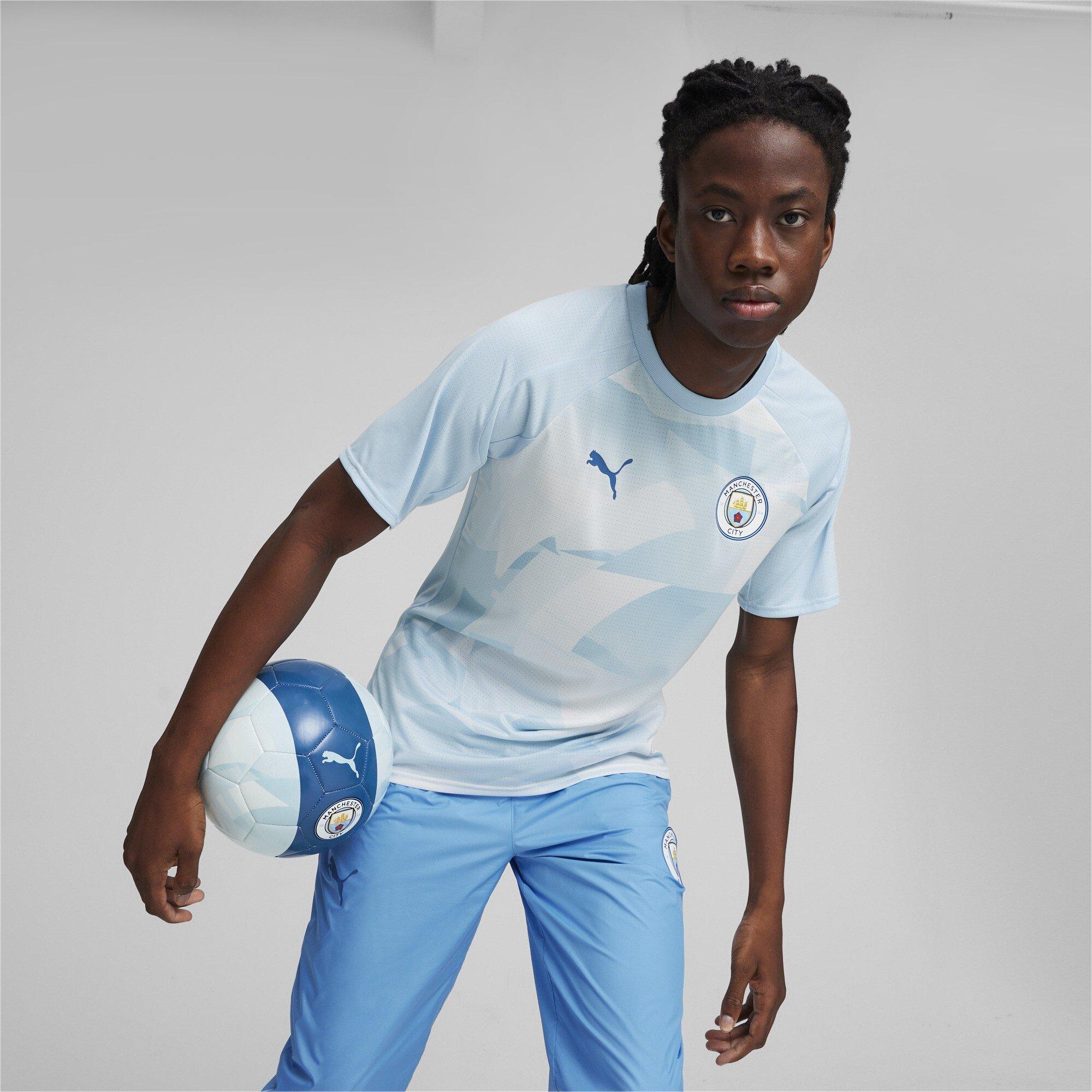 Puma Manchester City Pre Match Short Sleeve Shirt 2023 2024 Adults