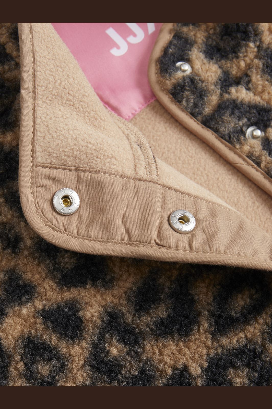Jjxx Jxvera Teddy Jacket 4733604 cornstalk leopard
