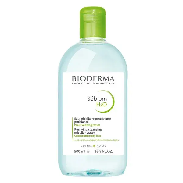 Água Micelar Purificante Bioderma Sébium H2O para Pele Mista a Oleosa 500ml