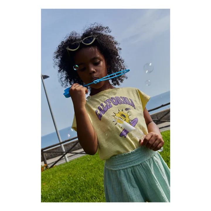 Hundred Pieces Short en Gaze Coton Bio | Vert d'eau