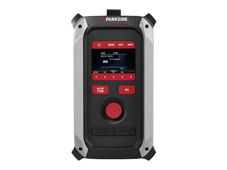 Bouwradio 20 V, 12 V, 230 V zonder accu en lader