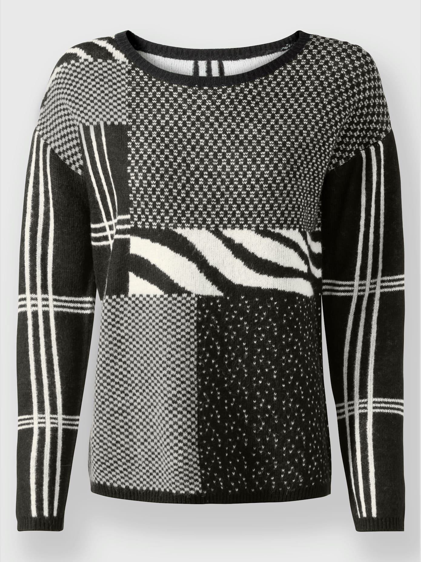 Pull jacquard superbe motif jacquard