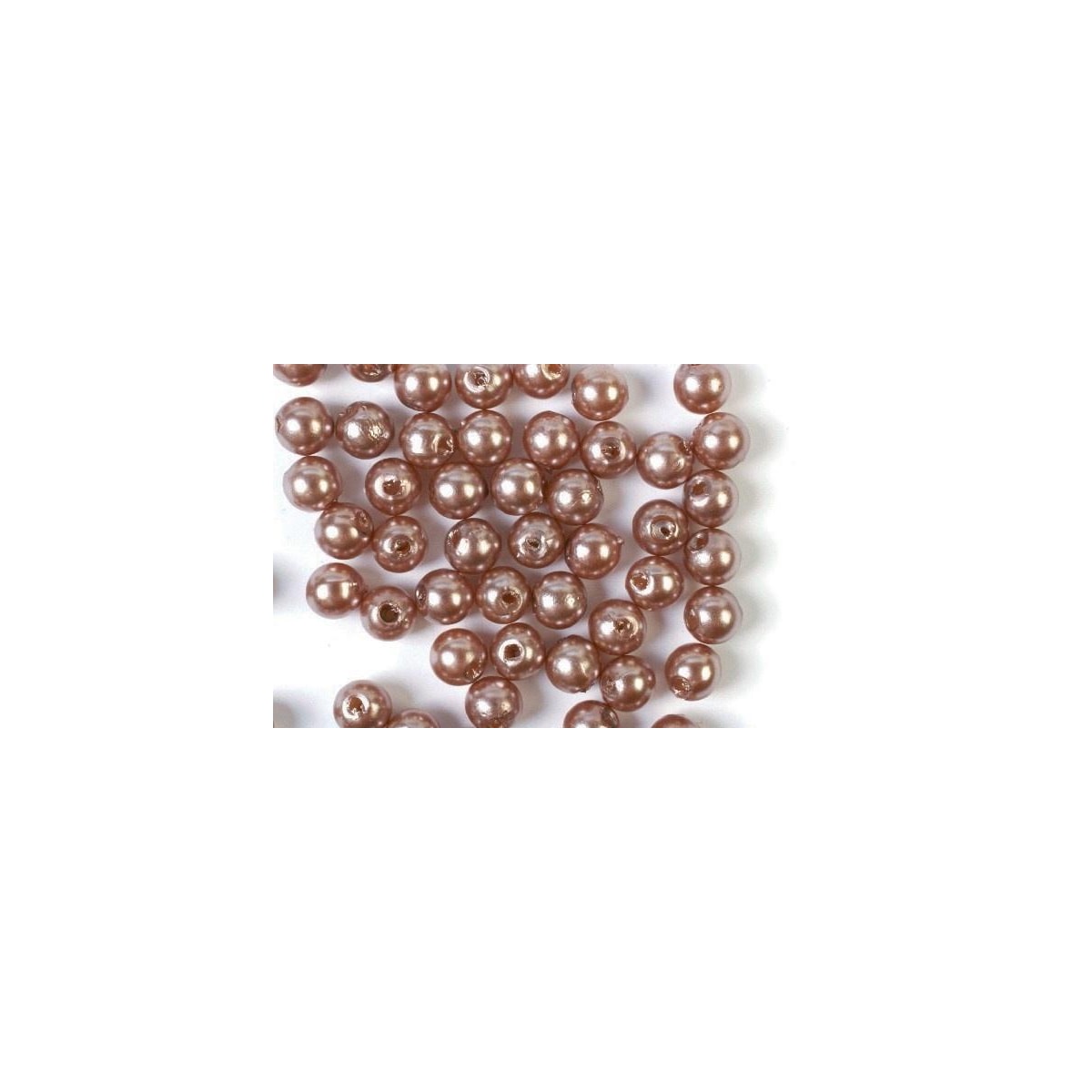 Plastpärlor 5mm 500g, Brun
