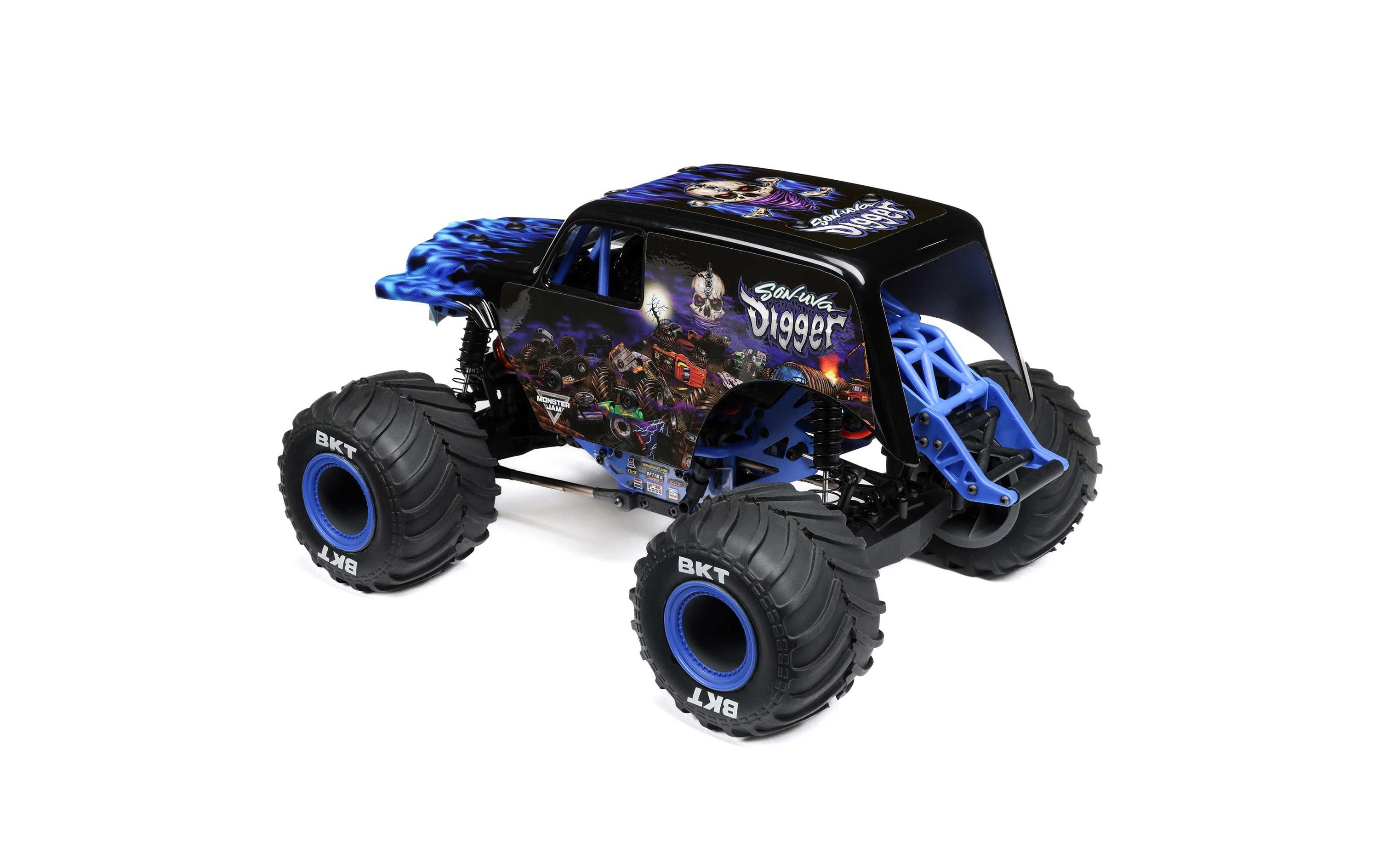 Monster Truck Mini LMT 4WD Son Uva Digger Blau, RTR, 1:18<br>Vollwertiger Monstertruck mit Starrachsen im Mini-Format