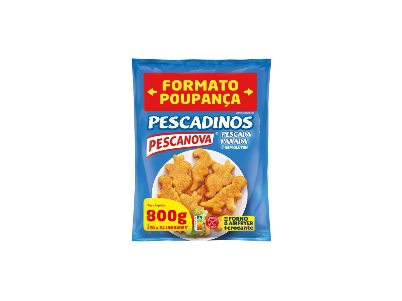 PESCADINOS PESCANOVA PESCADA SEM GLUTEN 800G