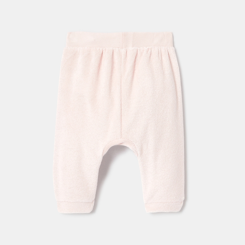 Pantalon de jogging uni en éponge rose naissance Absorba