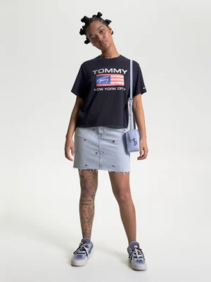 Camiseta de corte clássico com logo moderno