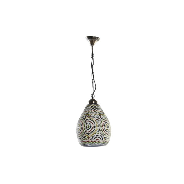 Suspension verre métal multicouleur 25 w (23 x 23 x 33 cm) (2 unités)
