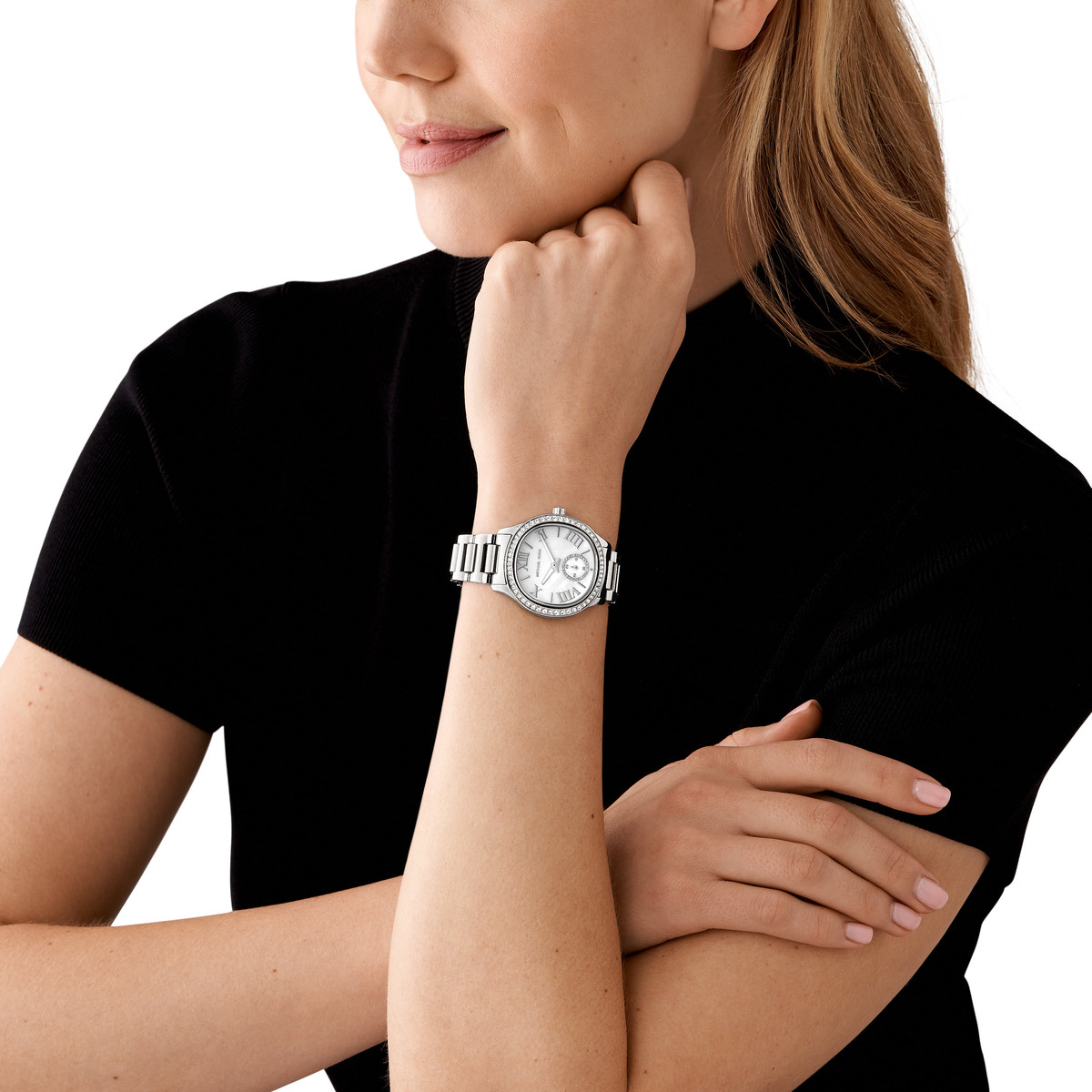 Montre MICHAEL KORS sage femme bracelet acier inoxydable argent