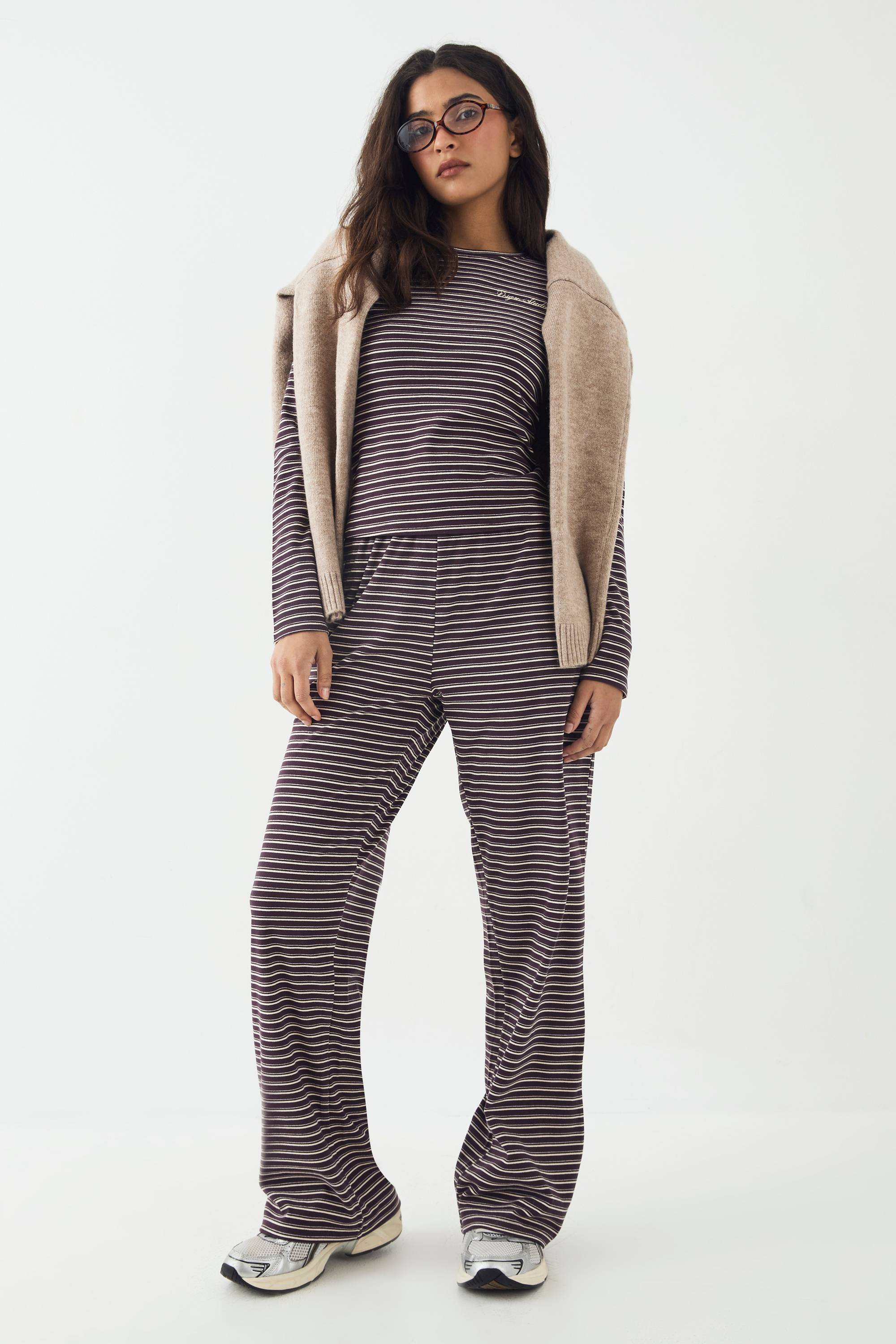 Pantalon Droit à Rayures Douces DSGN Studio