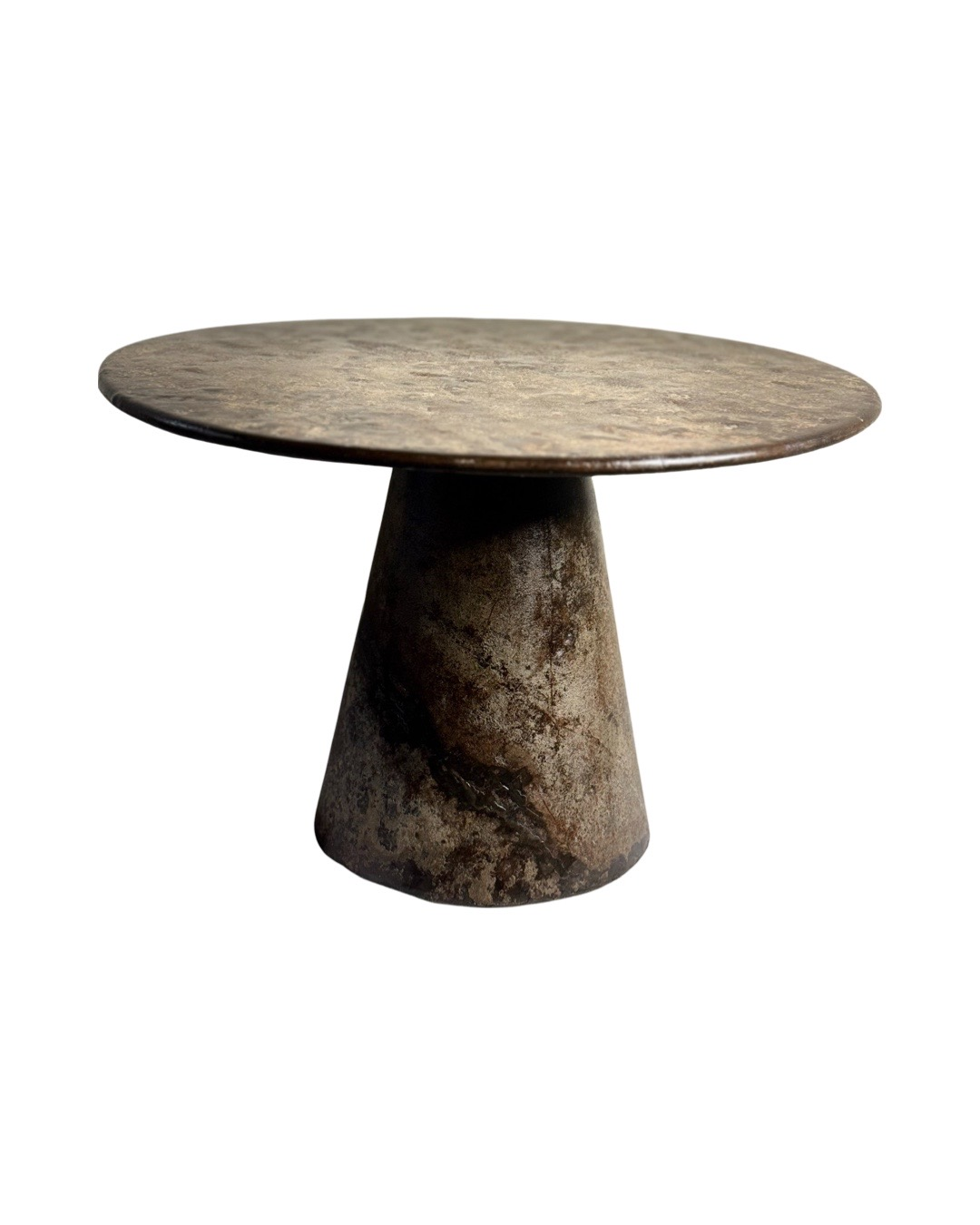 Salontafel rond ijzer Ronde salontafel ijzer 75x75x49